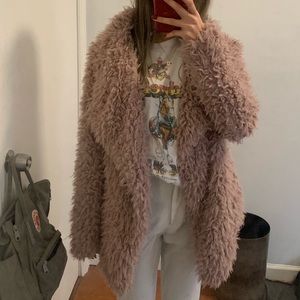 Pink Fluffy Zara Coat